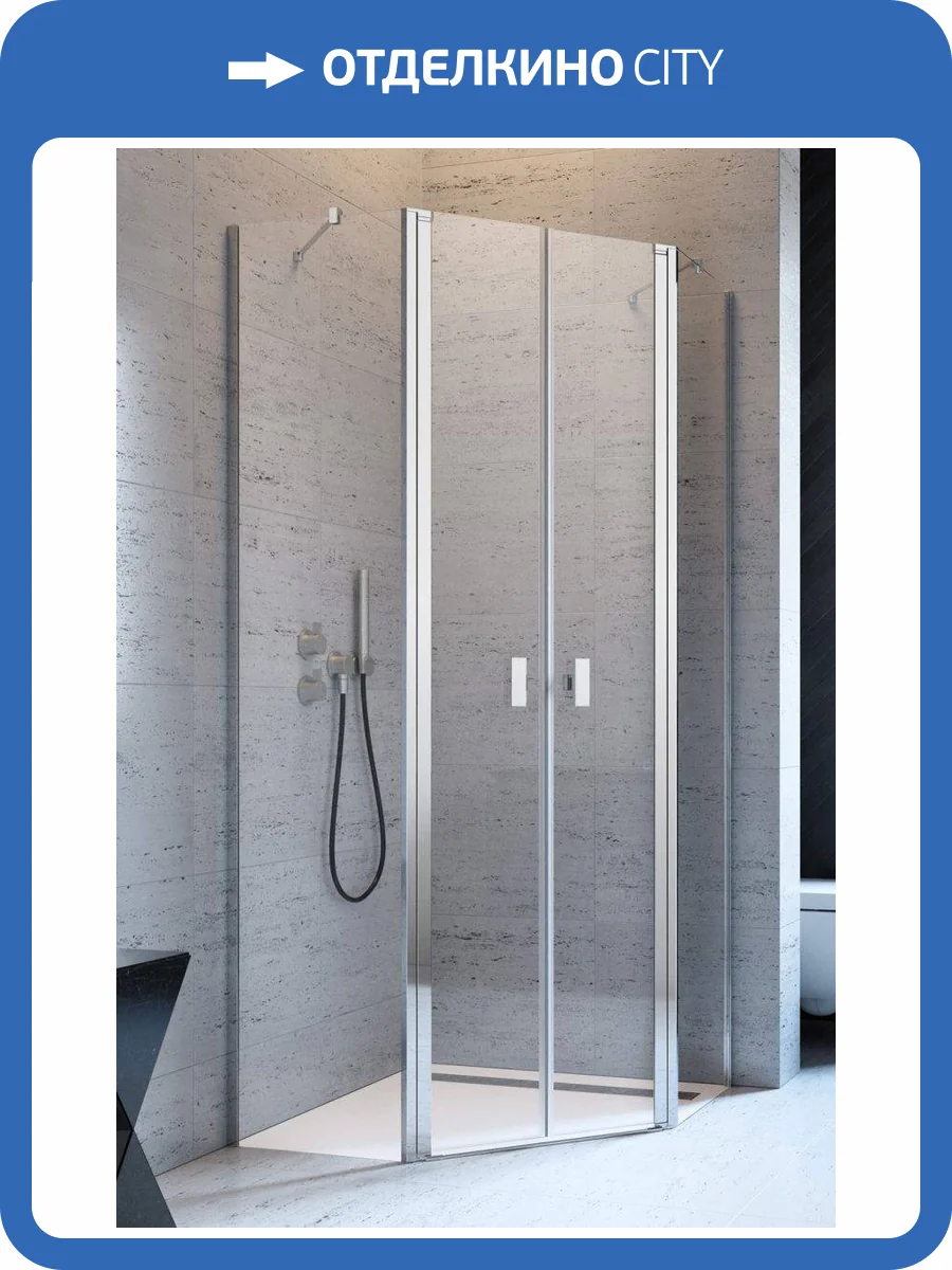 Душевая дверь Radaway Nes PTD Door 10051000-01-01 Хром, Прозрачное 28.8x200 (1/2) фото 2