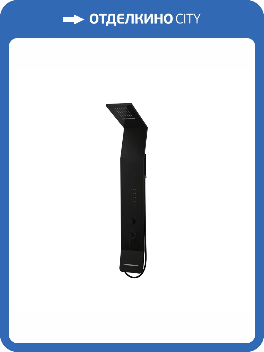 Душевая панель Taliente TA-G-A06B/Bb+s черная фото 4