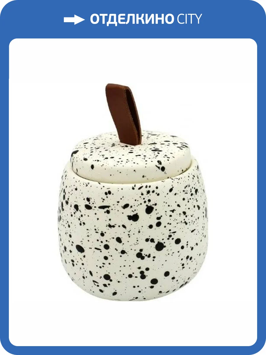 Диспенсер для ватных дисков Bath Plus Confetty W-CE1616B-CT белый, черный фото 2