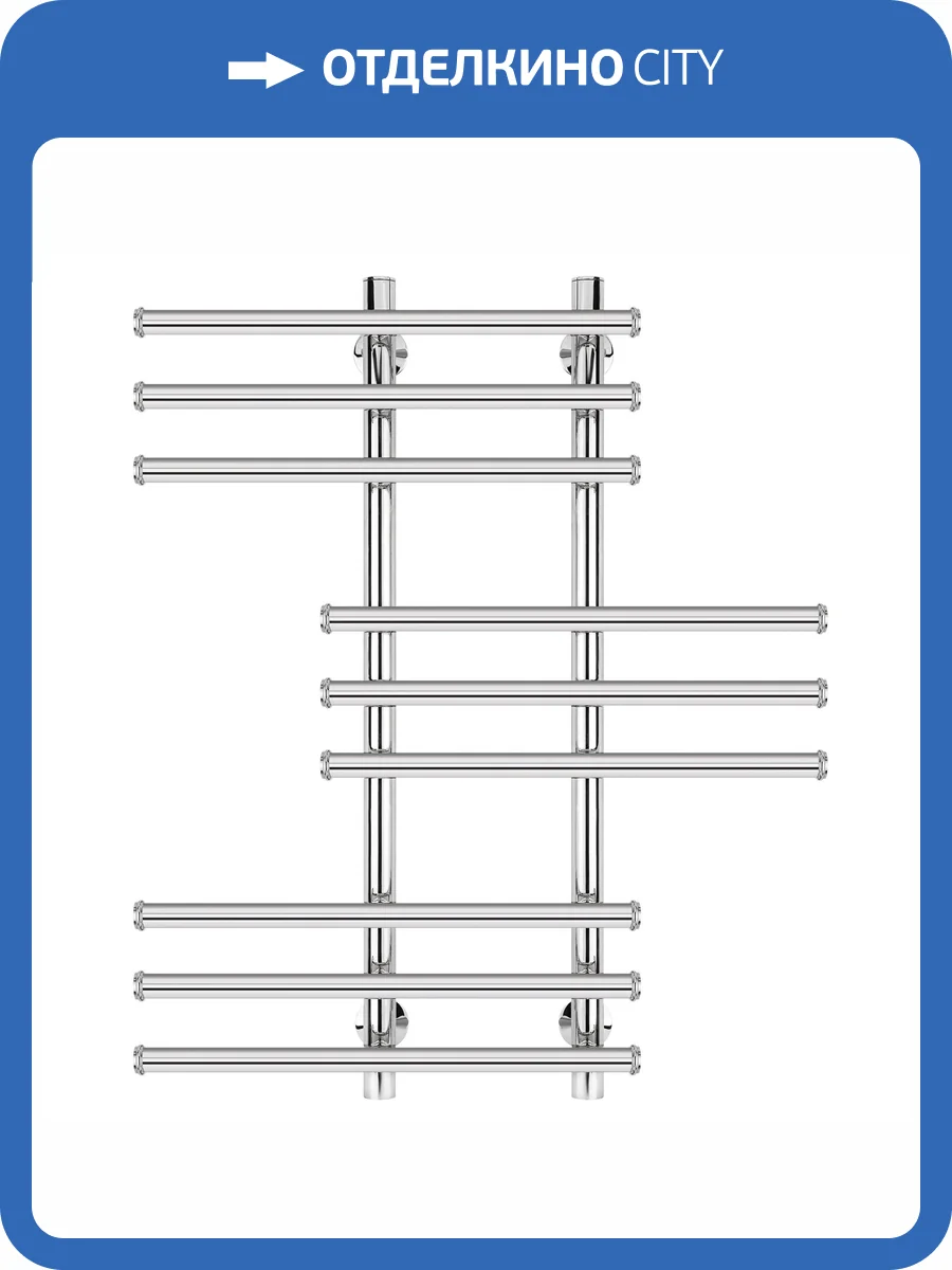 Полотенцесушитель водяной Secado Турин 4603777447229 5 100x20x70, хром, с комплектом подключения фото 4
