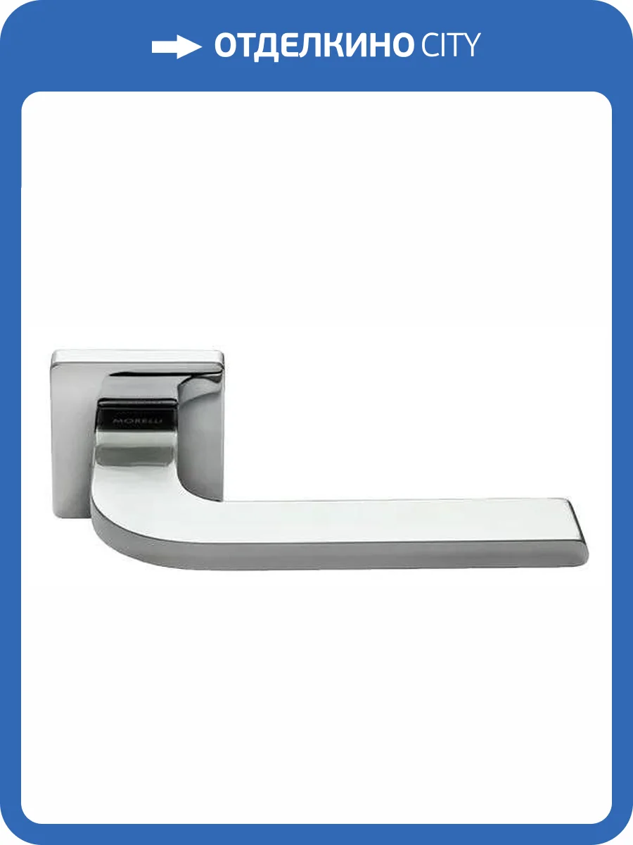Дверная ручка Morelli SPUTNIK S5 CRO хром толщина розетки - 7мм фото 4
