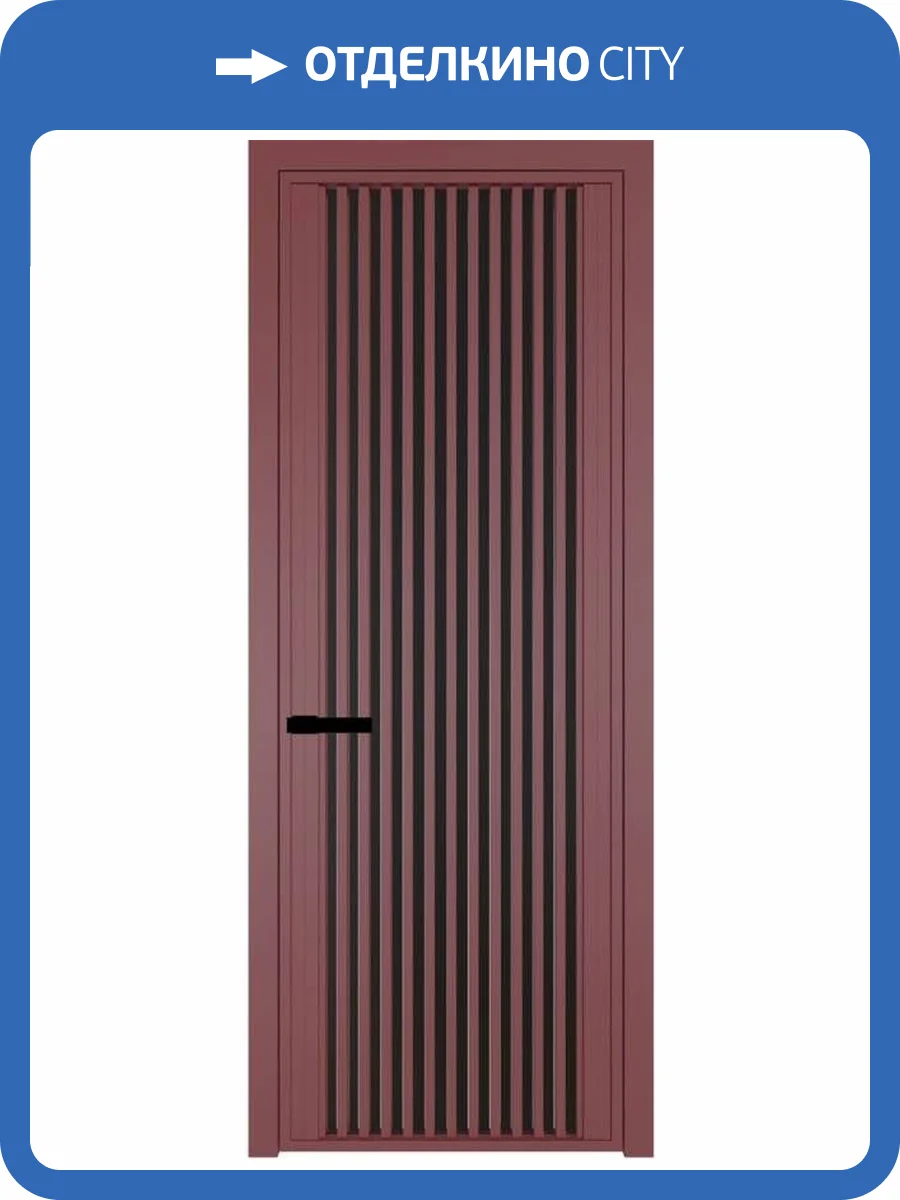 Межкомнатная дверь Profil Doors 3 AGP цвет профиля Красный антрацит, стекло безопасное 6 мм монохром черный 700x2000 фото 2