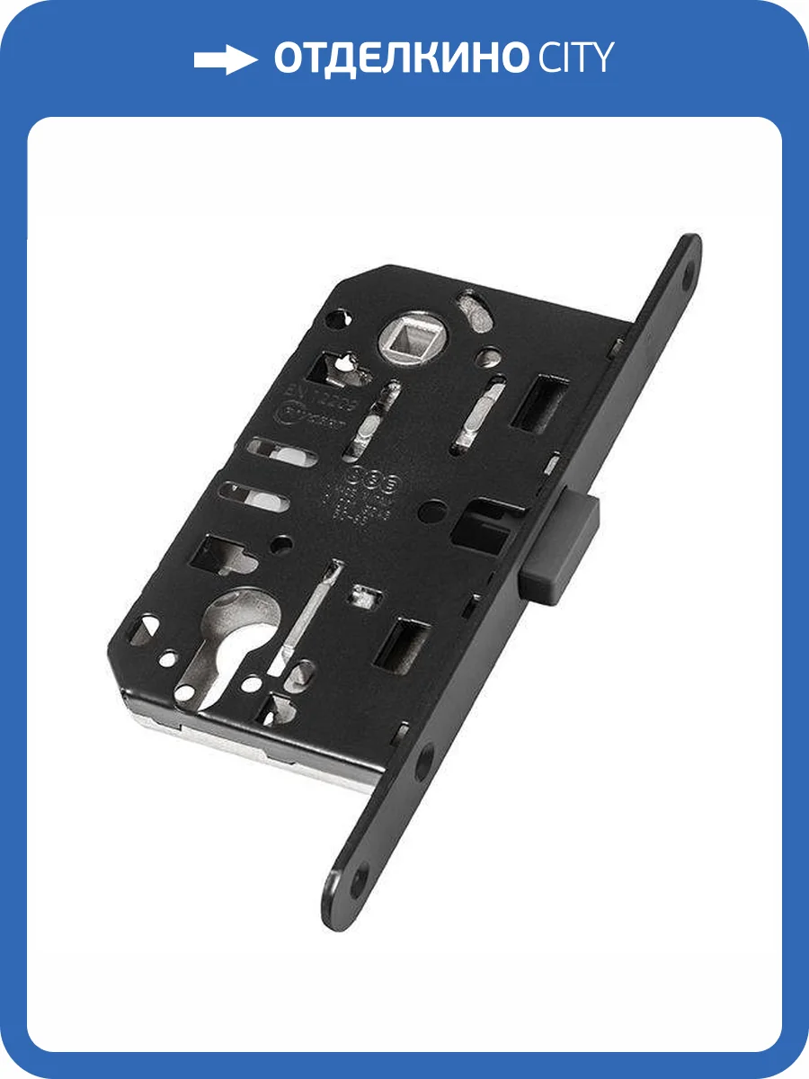 Замок AGB MEDIANA POLARIS магнитный под цилиндр с ответной планкой, черный фото 2