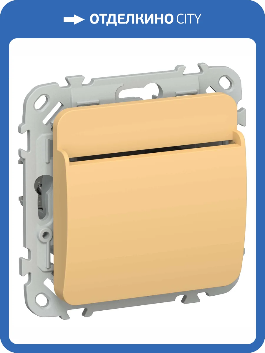 Выключатель карточный IEK Flite FI-V11-0-10-K90 золотарник фото 2