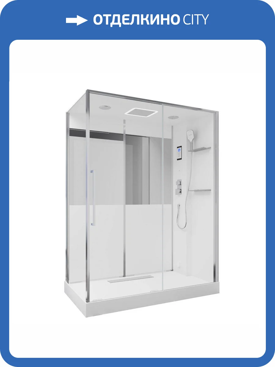 Душевая кабина Black&White G8890 889000 85x160 Хром фото 7