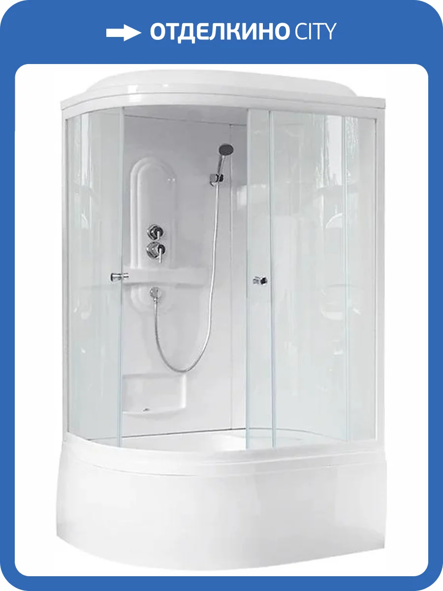 Душевая кабина Royal Bath RB 8120BK1-T R с высоким поддоном, с сиденьем фото 4