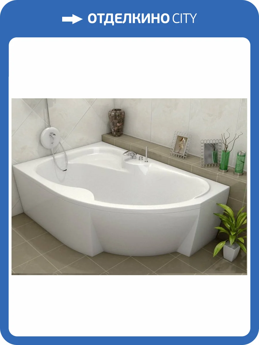 Акриловая ванна Vayer Azalia L 170x105 фото 8