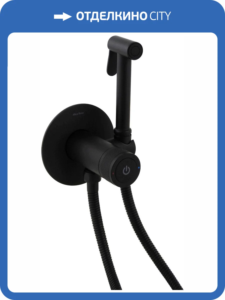 Гигиенический душ Allen Brau Liberty 5.33005-31 черный матовый фото 8