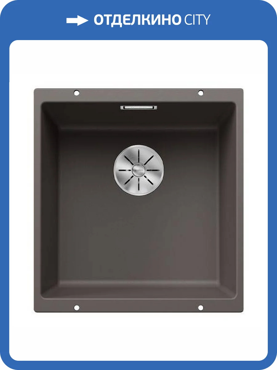 Мойка кухонная Blanco Subline 400-U 527349 вулканический серый фото 4