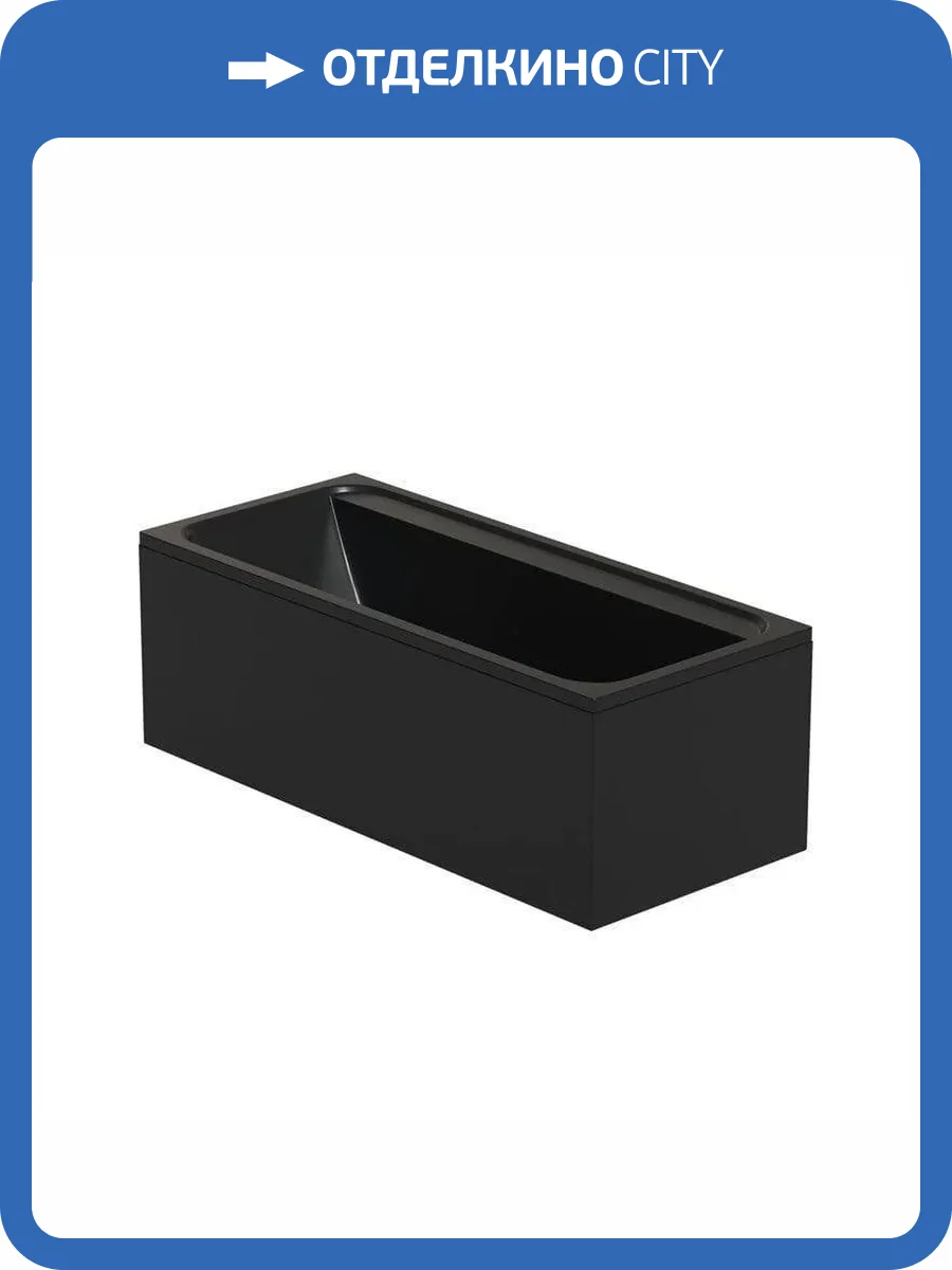 Акриловая ванна Corpa Nera Bellini 180x80 с каркасом фото 6