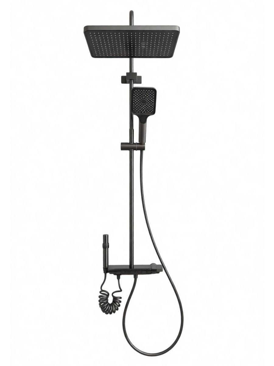 Душевая система Watersense Aurora Powerful W01819 графит фото 10