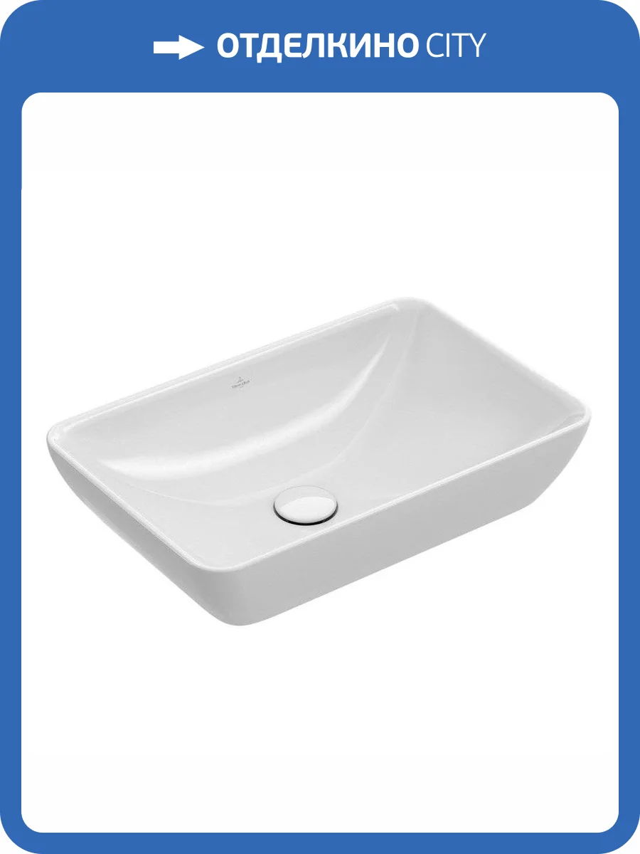 Раковина Villeroy&Boch Venticello 41135501 55 см, альпийский белый фото 4