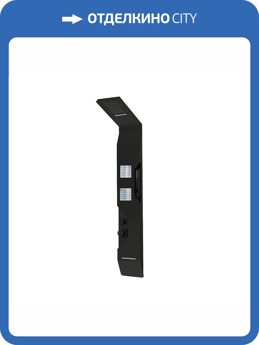 Душевая панель Taliente TA-G-A05B/Bb+s черная фото 3