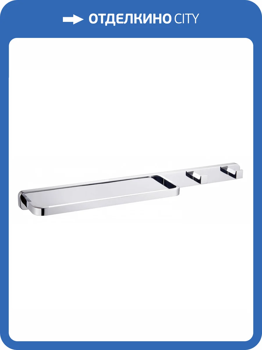 Кольцо для полотенец Wonzon & Woghand WW-9561 с 2 крючками, хром фото 3