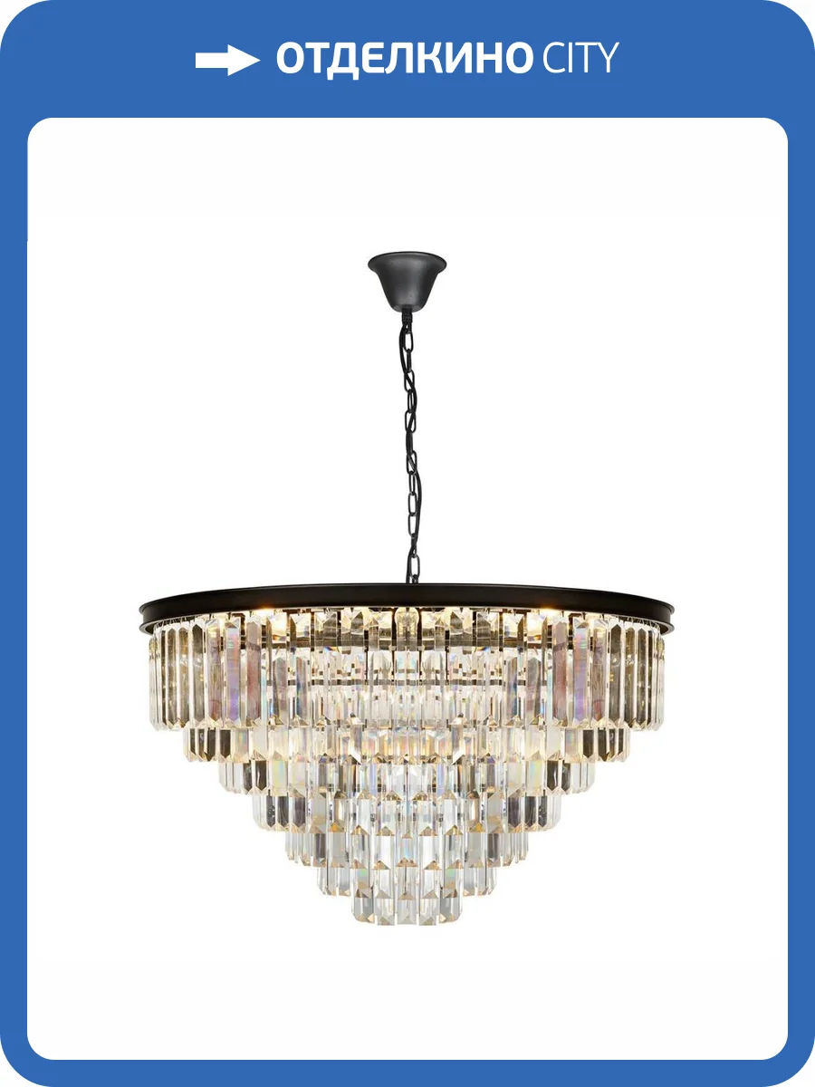 Подвесная люстра iLamp Triumph 6101-800 BK фото 4