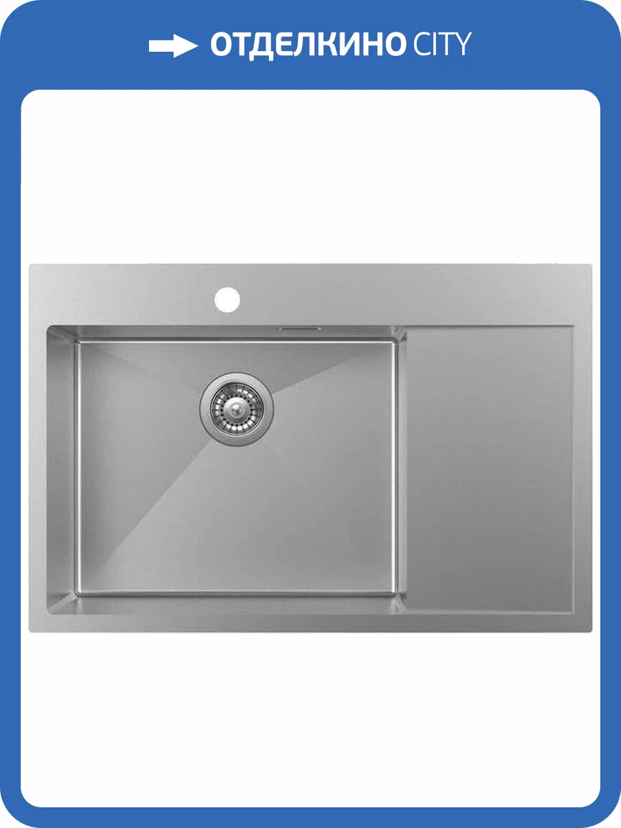 Мойка кухонная IDDIS Haze HAZ78SLi77 L, сатин фото 5