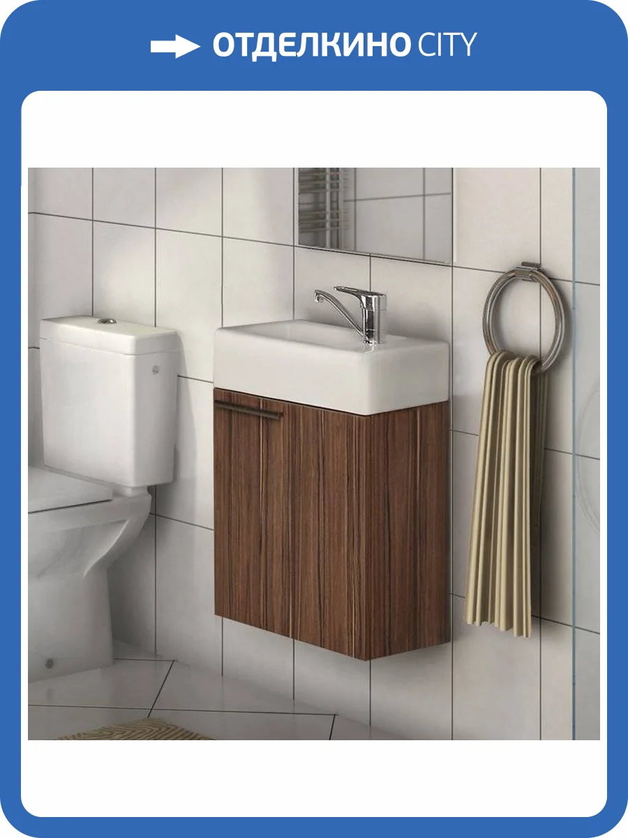 Тумба с раковиной AQUATON Эклипс темный эбони фото 10