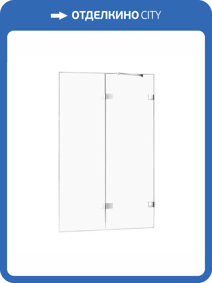 Шторка для ванны NEW TRENDY AVEXA 100 см EXK-1955 R (хром) фото 9