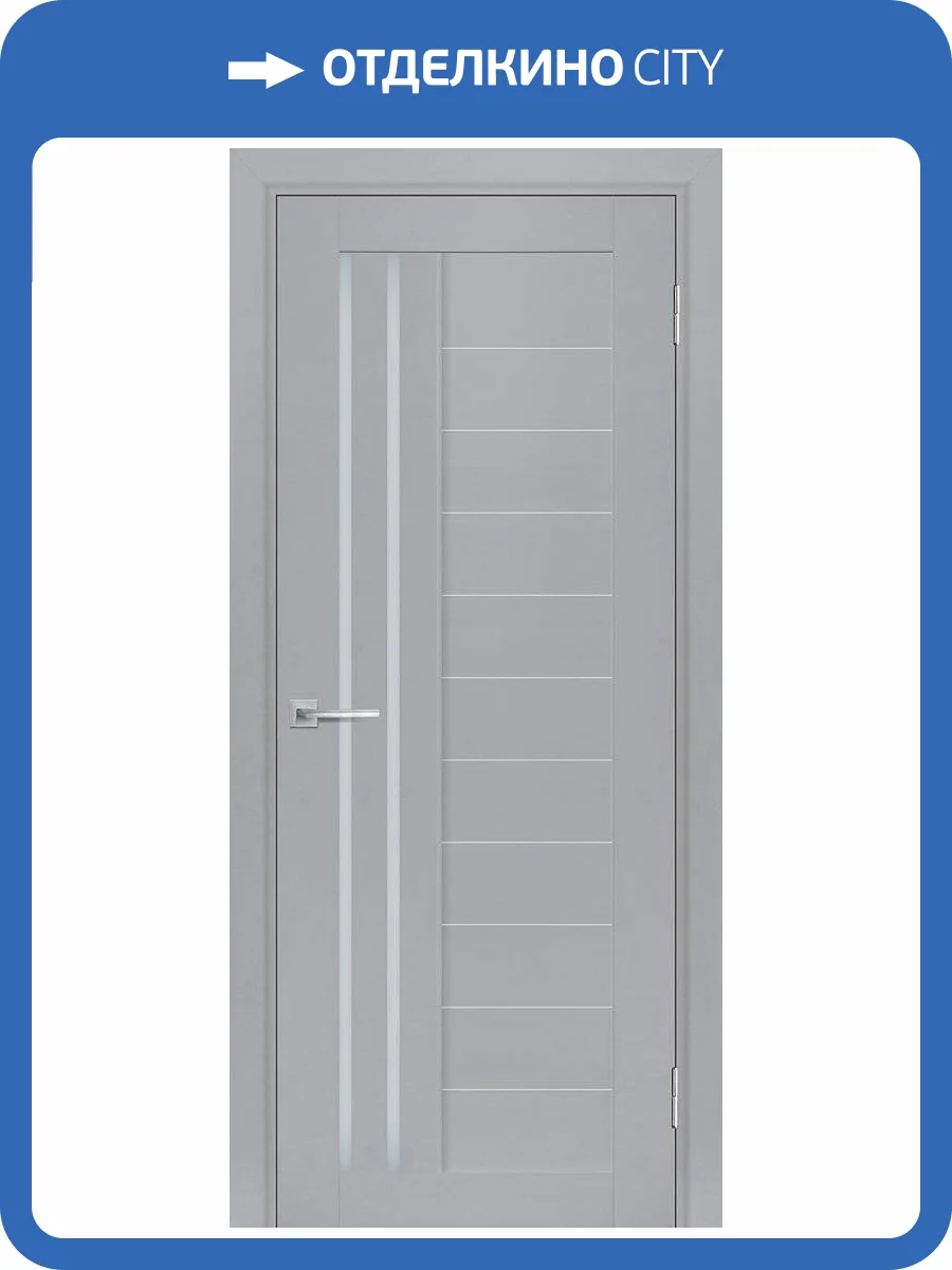 Межкомнатная дверь экошпон Мариам Техно 738, остекленная, манхэттен 900x2000 фото 2