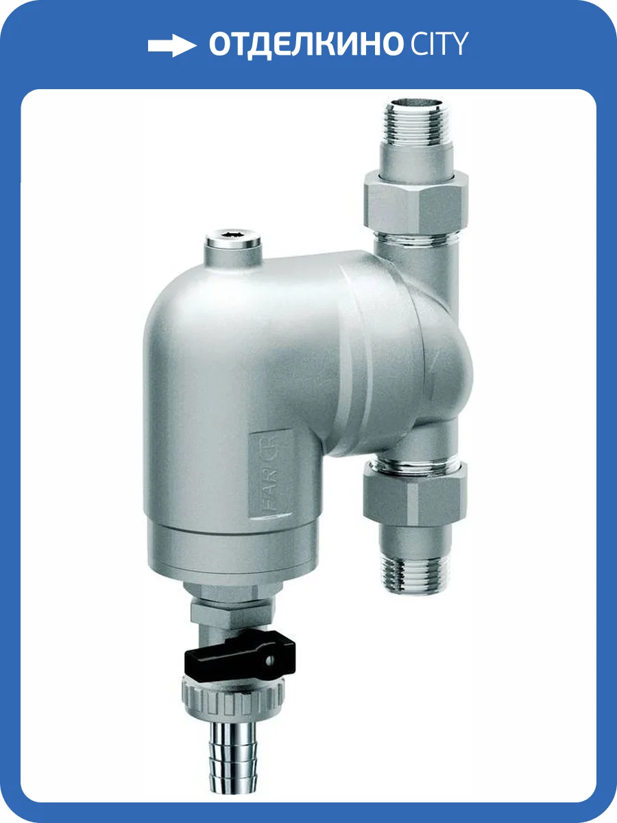 Фильтр для воды FAR FA 39A3 12100 100 мкм, под манометр, 1/2 НР фото 3