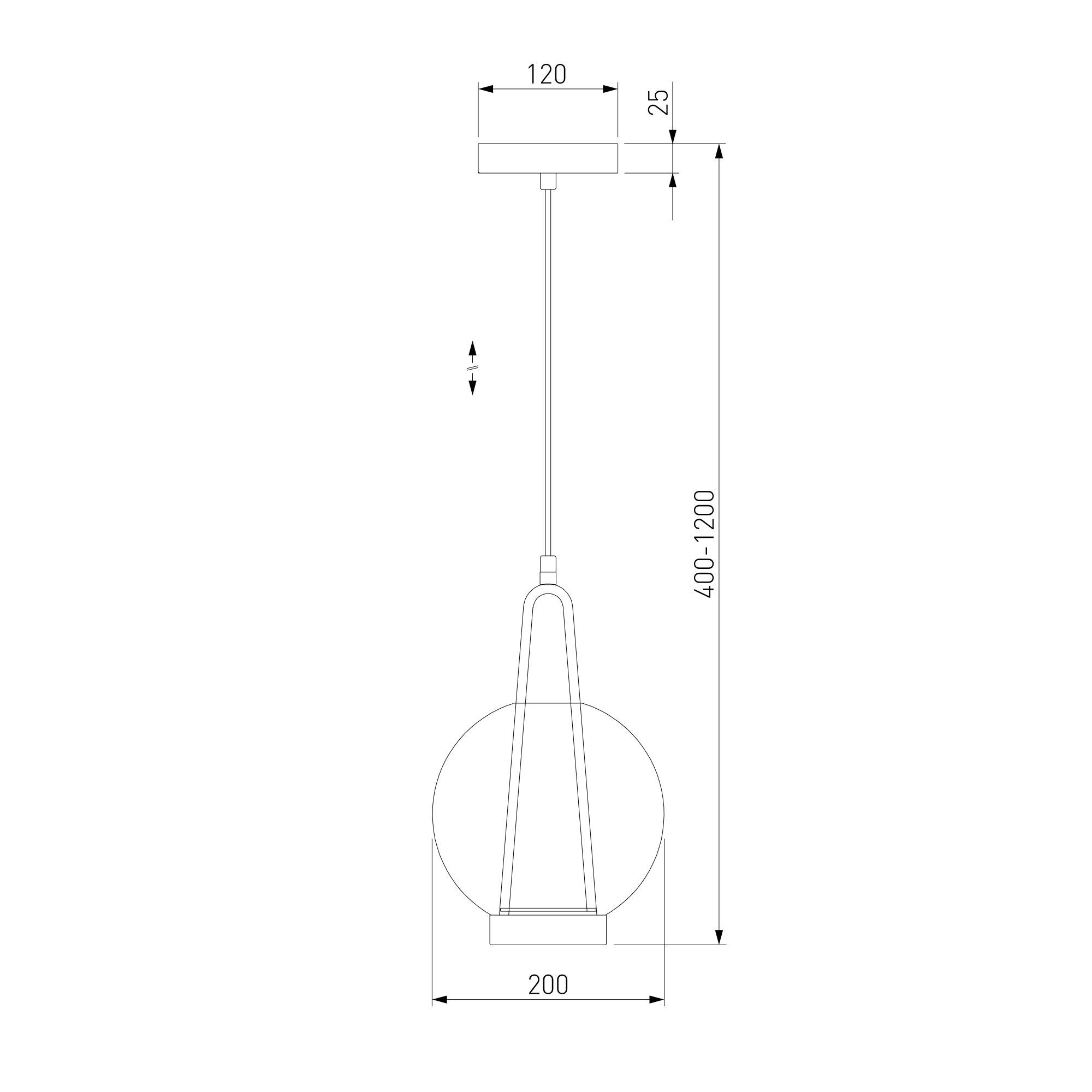Подвесной светодиодный светильник Eurosvet Frasco 50267/1 LED латунь фото 3