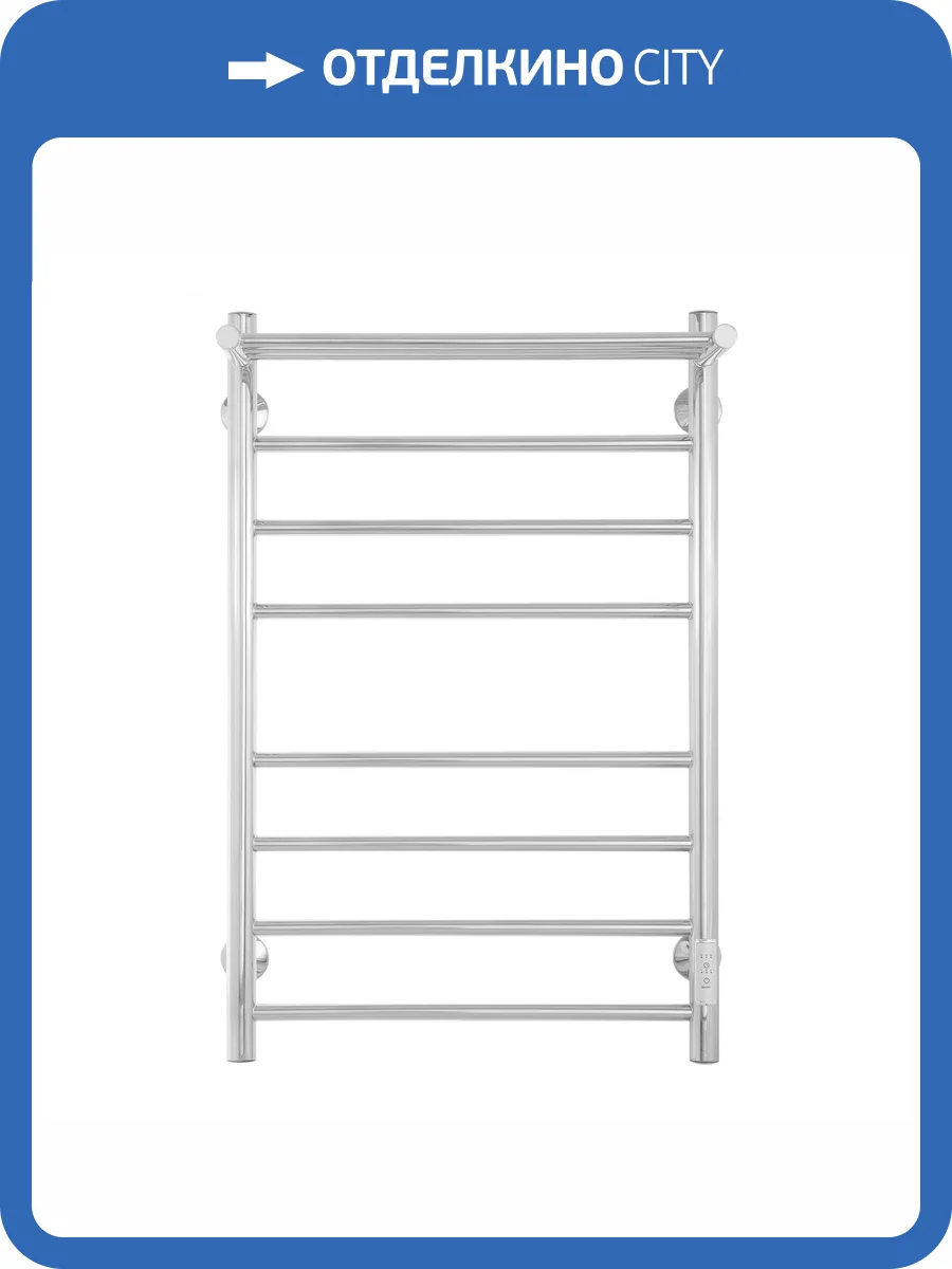 Полотенцесушитель электрический Energy Round EETRROUNDM805000000 хром, 800х500 фото 9