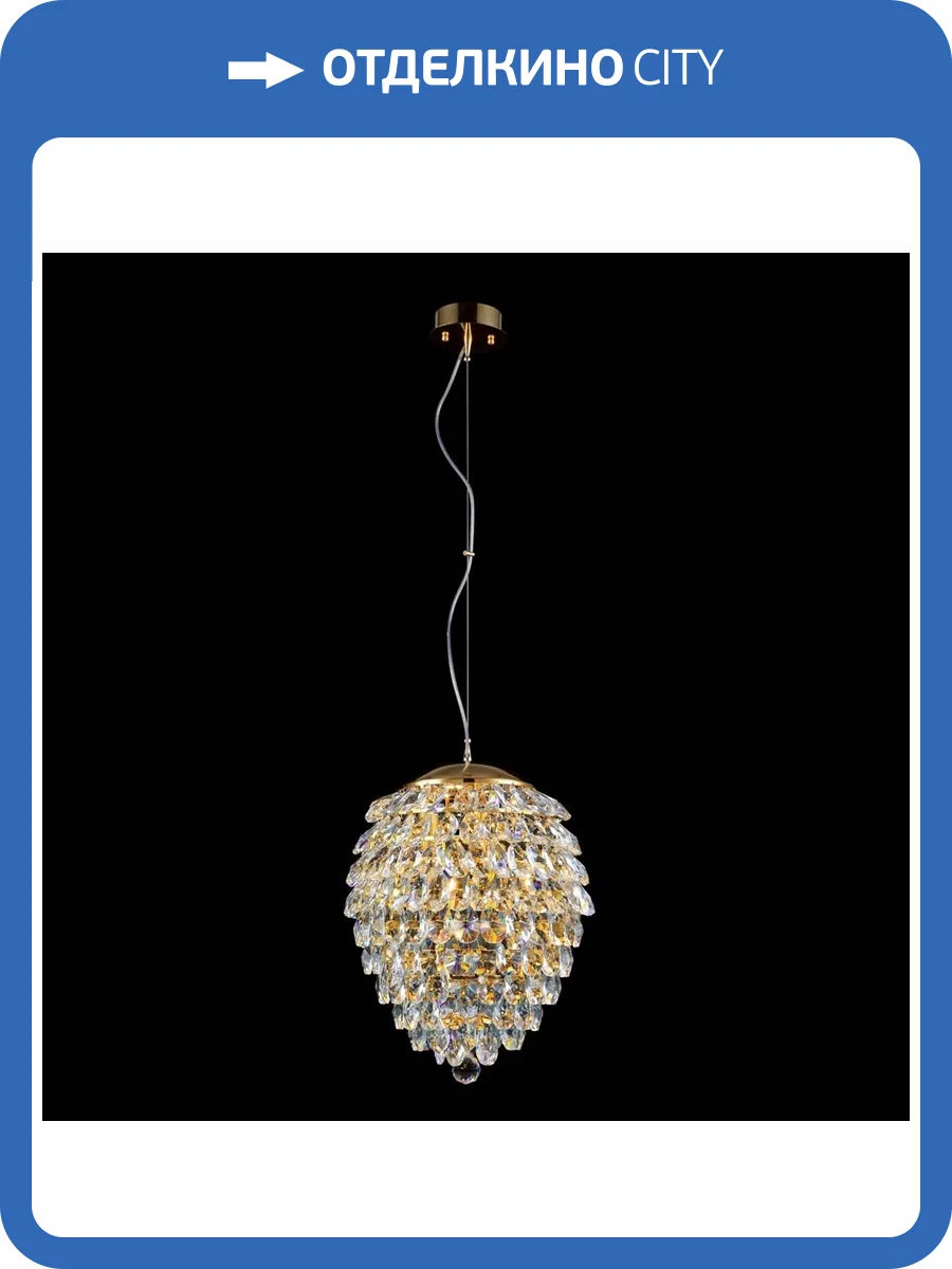 Подвесной светильник Crystal Lux Charme SP6 Gold/Transparent фото 2