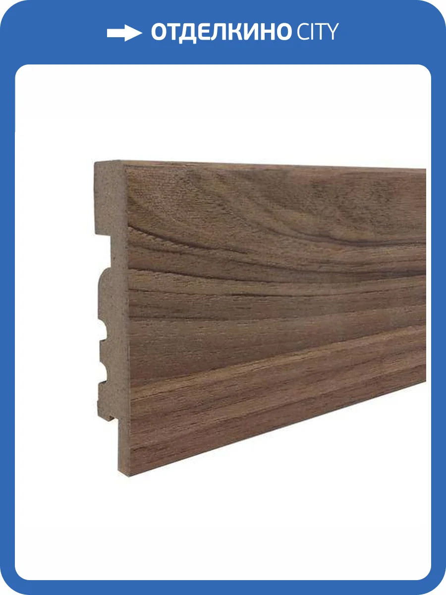 Плинтус ламинированный Finitura Dekor 101 2400x80x16 фото 2
