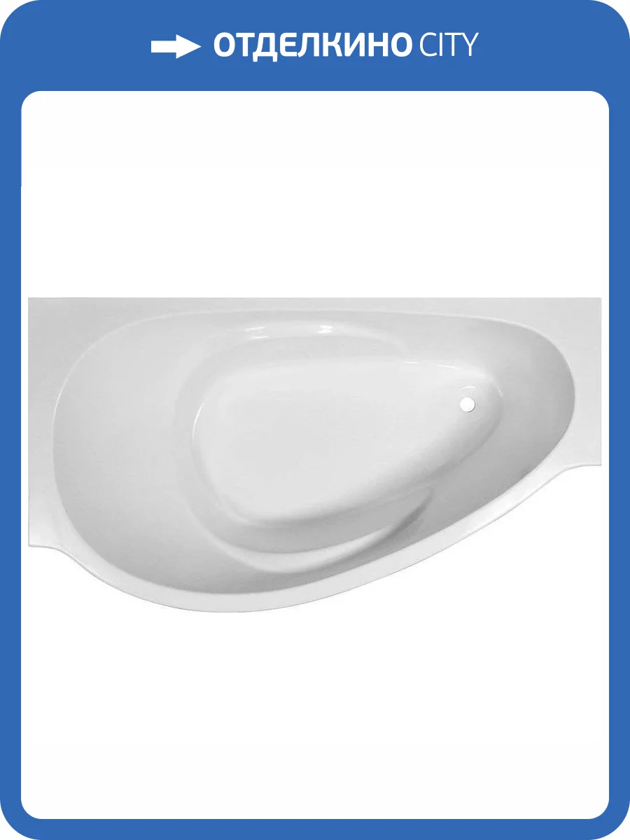 Ванна из искусственного камня Эстет Грация 170x95 левая, с ножками фото 8