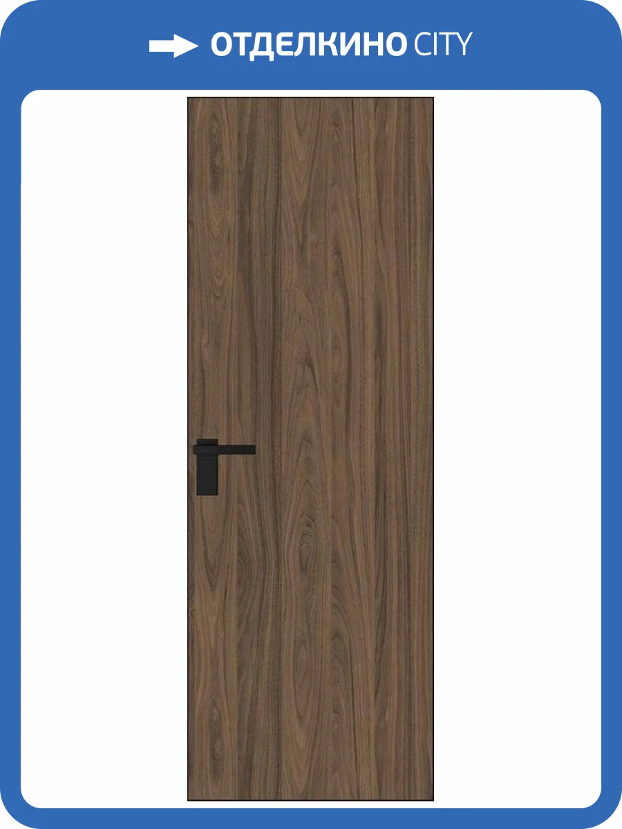 Межкомнатная дверь Profil Doors 1 AGK цвет профиля Черный, алюминиевая панель ясень горный 600x2000 фото 2