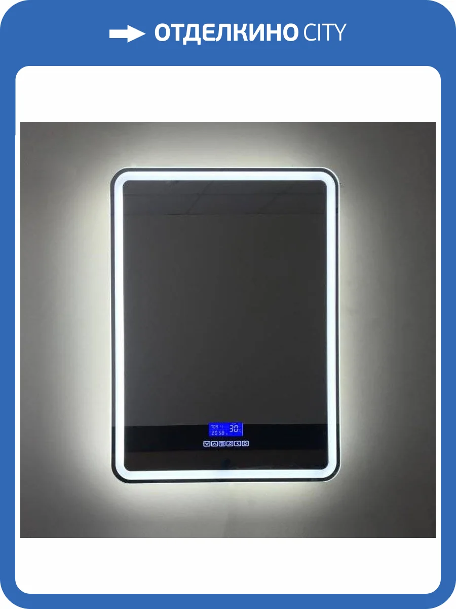 Зеркало BelBagno SPC-MAR-600-800-LED-TCH-RAD с bluetooth, термометром и радио фото 5
