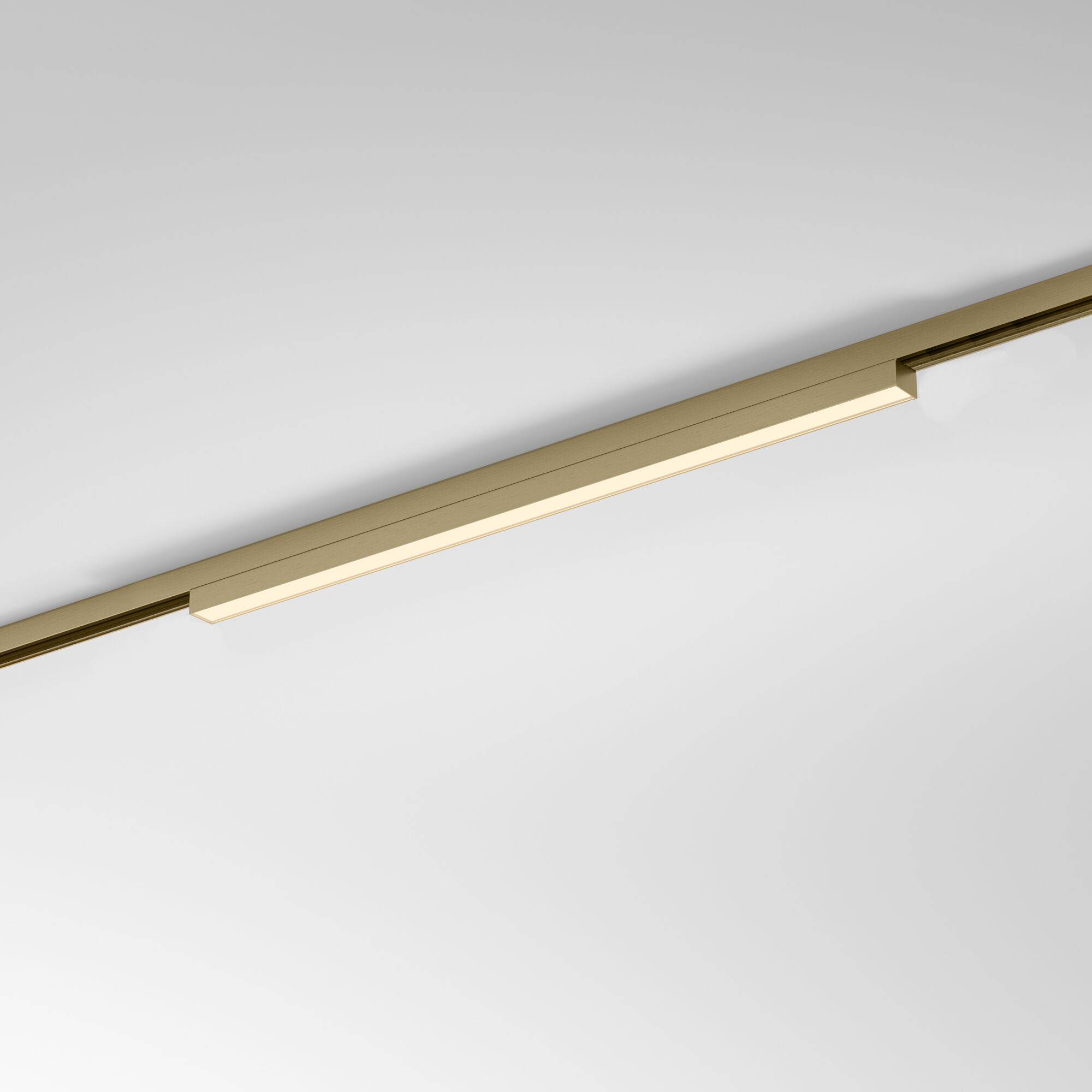 Трековый линейный светодиодный светильник Elektrostandard Brass Line 85526/01 12W 3000K латунь
