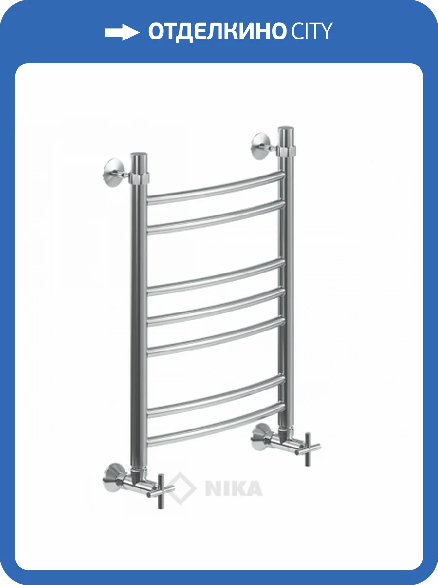 Полотенцесушитель водяной Ника Arc ЛД (Г2) 60/30, хром фото 2