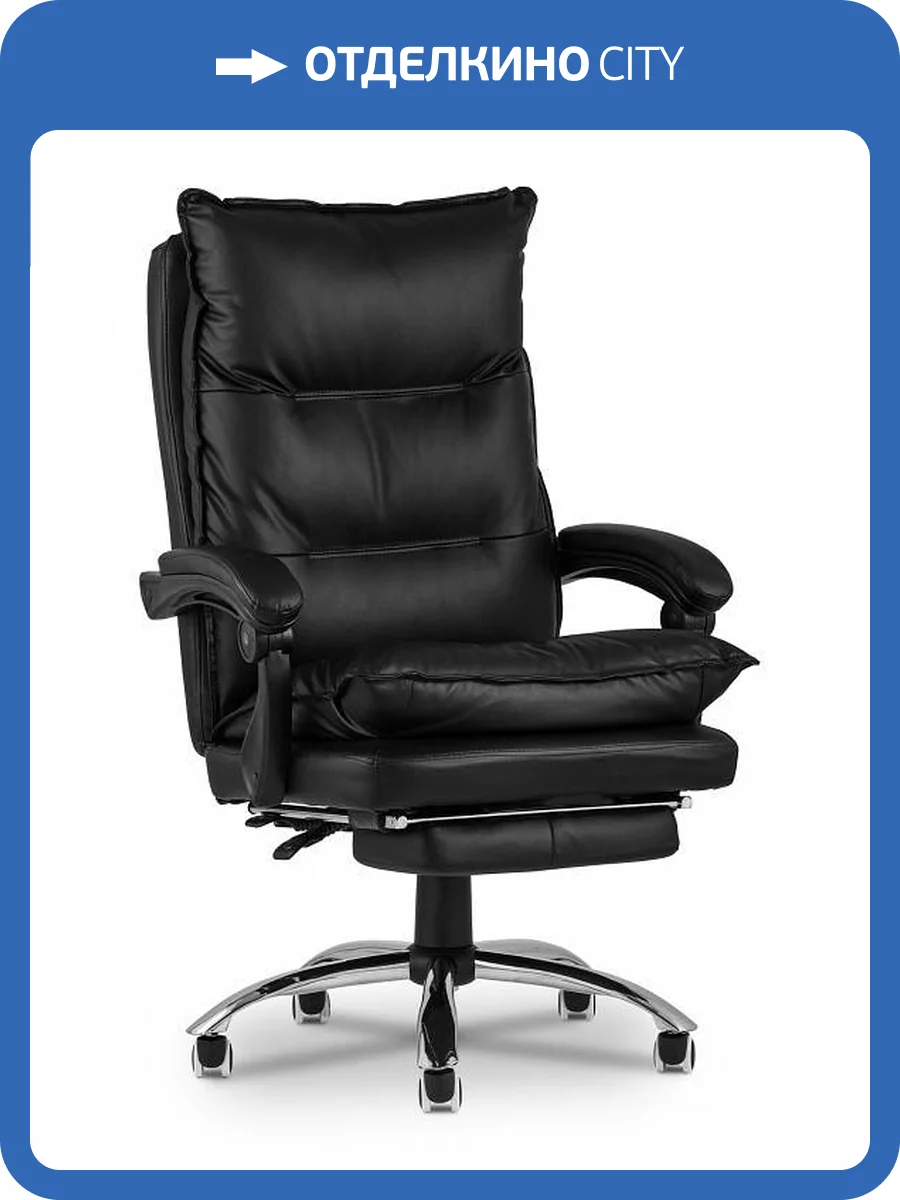 Кресло компьютерное Stool Group TopChairs Alpha D-401 black черное фото 9