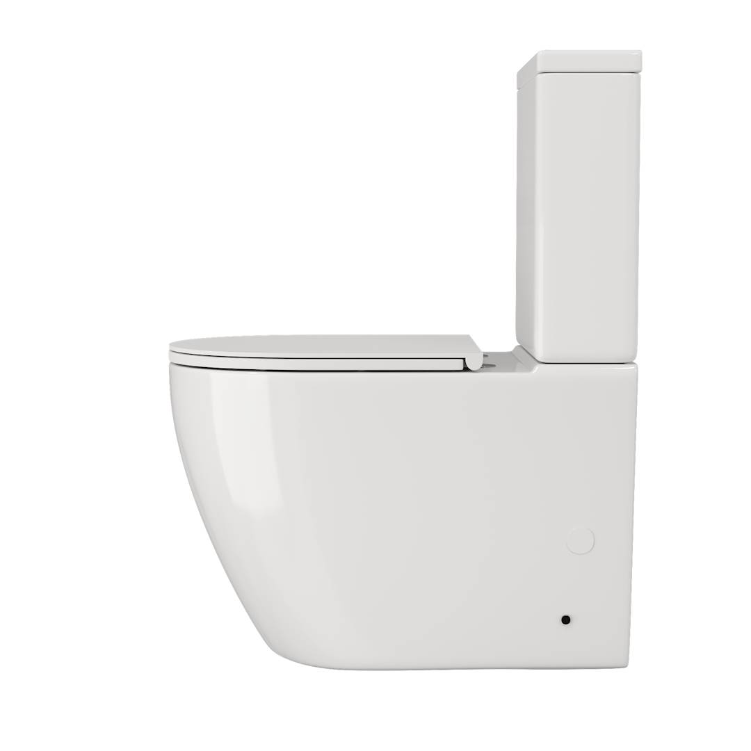 Унитаз-компакт Watersense Milana R W00747 безободковый, сиденье микролифт фото 2