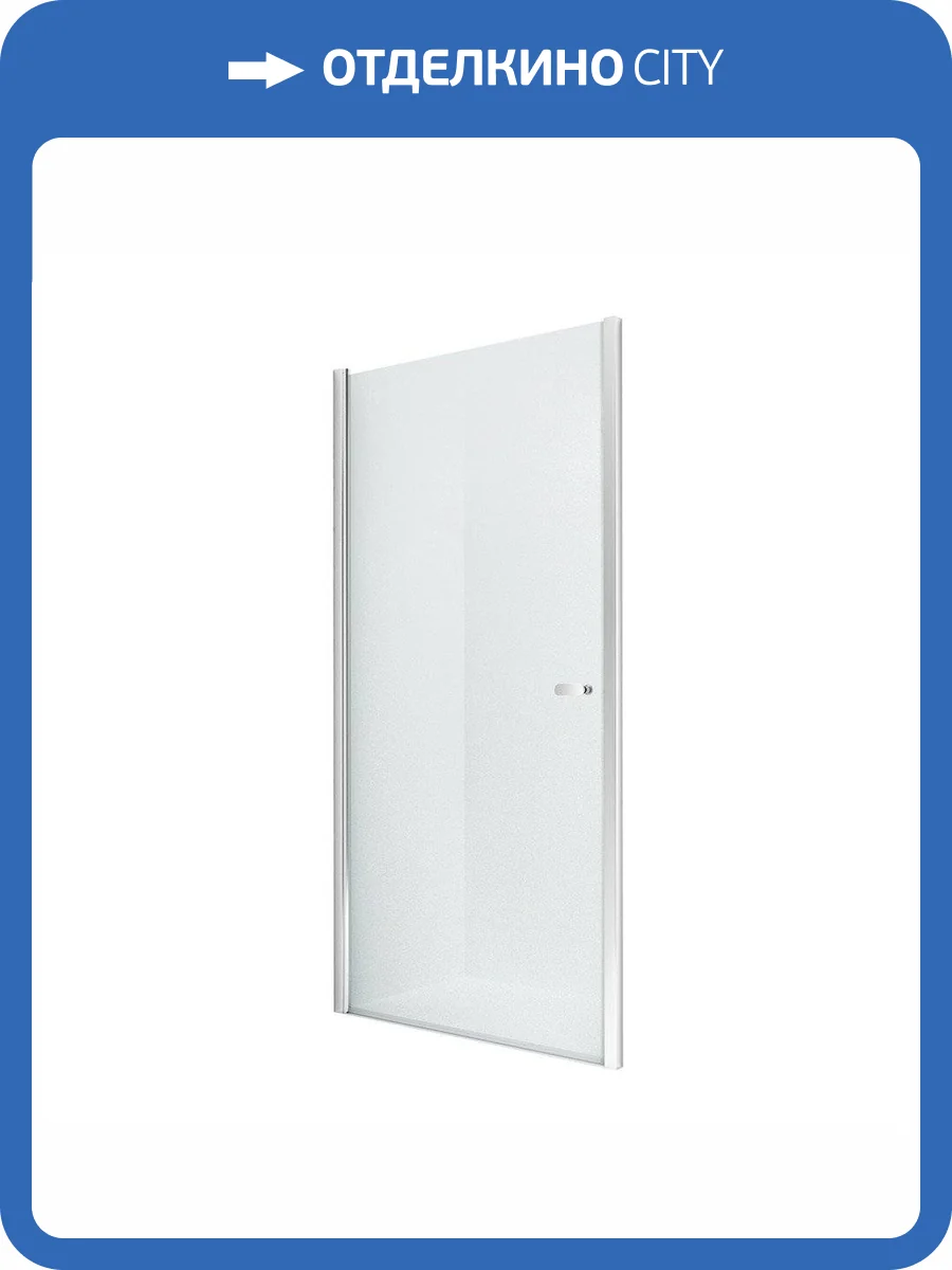 Дверь в нишу NEW TRENDY NEW SOLEO одинарные 90x195 D-0121A (хром) фото 7