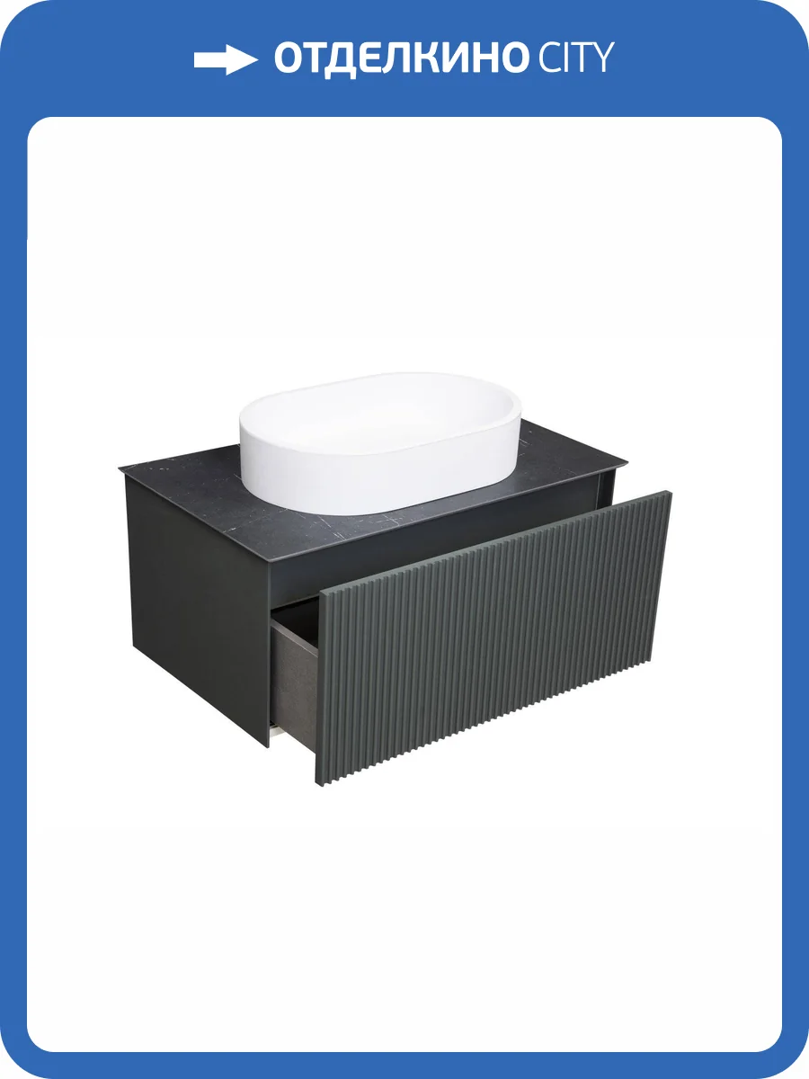 Столешница La Fenice Granite FNC-VS03-TER-80 Черный фото 3