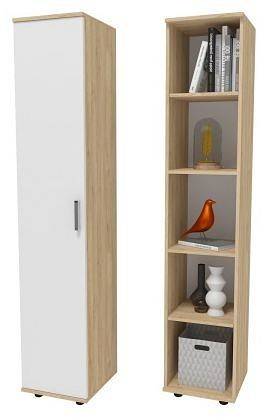 Стеллаж МФ Jazz С 121СБ С-121СБ Дуб сонома Белый фото 2