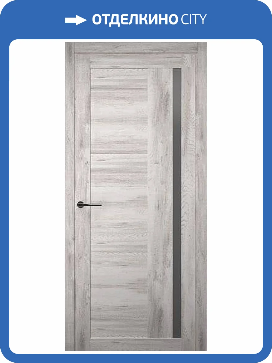 Межкомнатная дверь Albero Мегаполис Валенсия полотно Ель альпийская, стекло графитовое 800x2000 фото 2