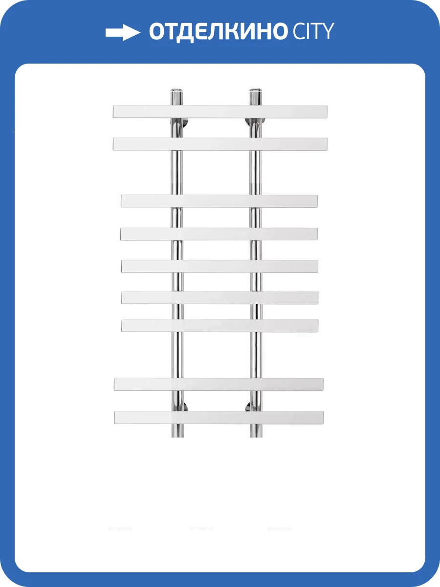 Полотенцесушитель водяной Secado Понтида 4603777447687 2 100x20x60, хром, с комплектом подключения фото 3