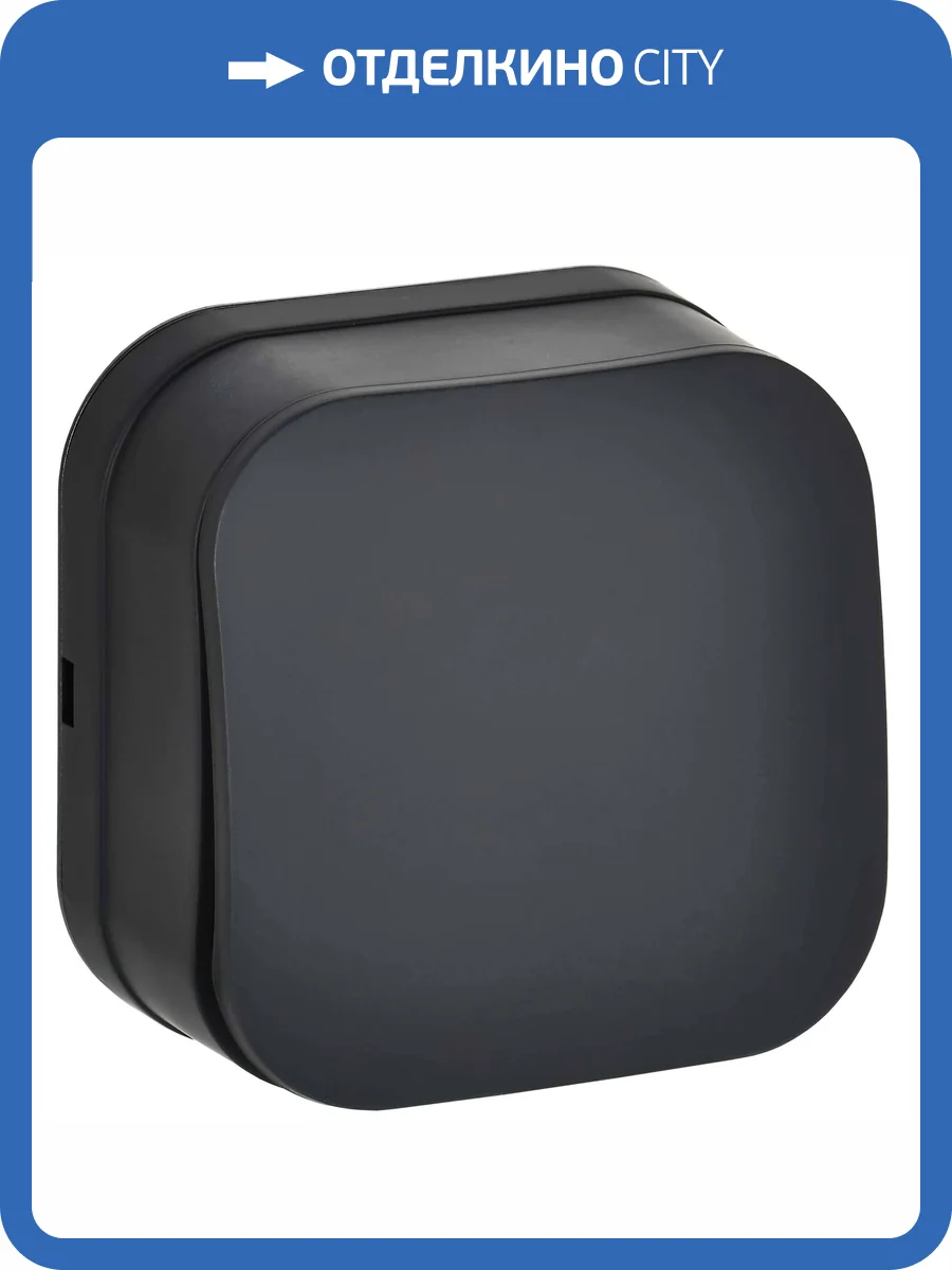 Выключатель 1-клавишный IEK Glory EVH10-K02M-10 черный матовый фото 6