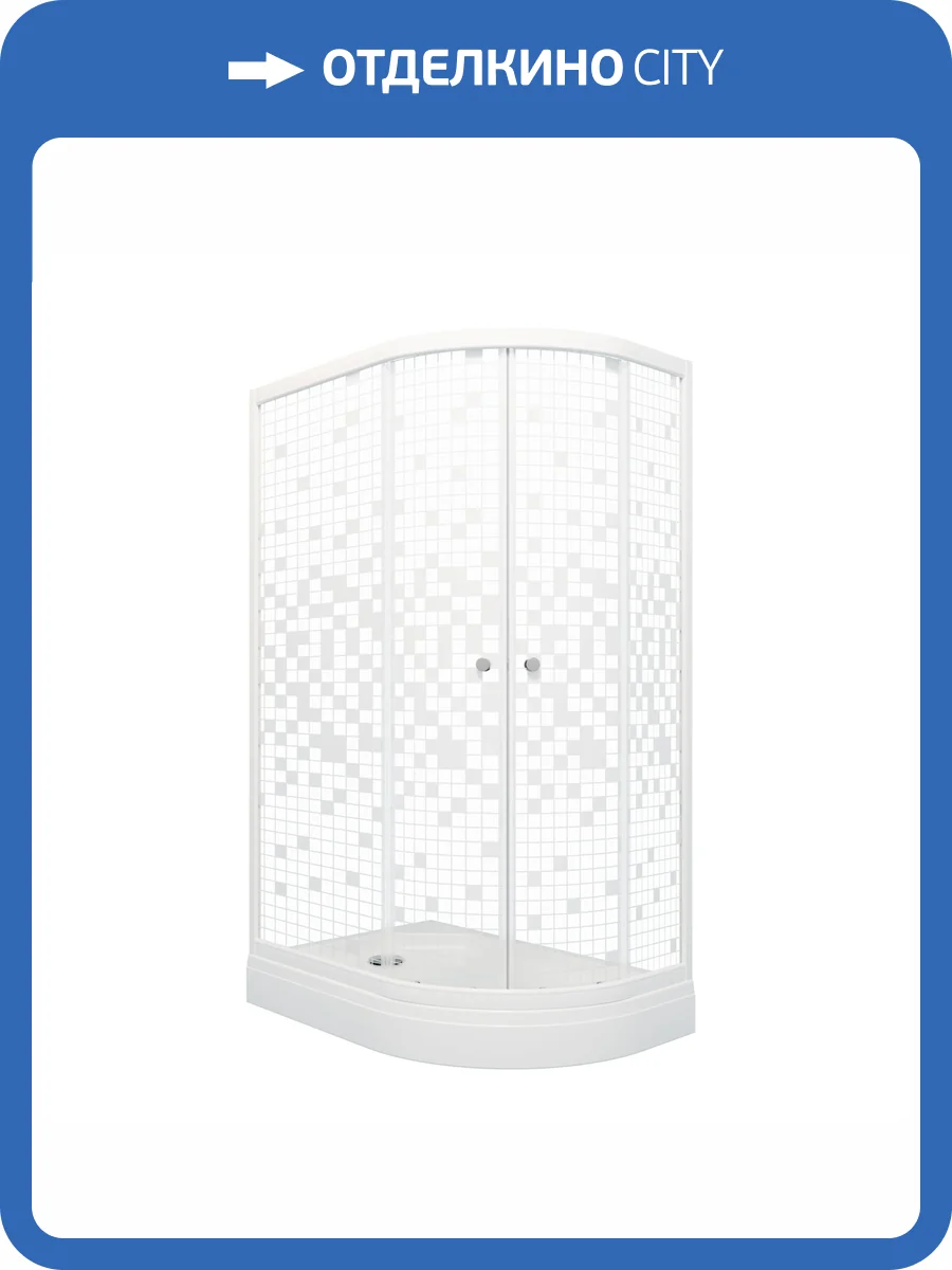 Душевой уголок Triton Коралл А Щ0000061780 профиль белый, стекло прозрачное, левый, 120x80 фото 5