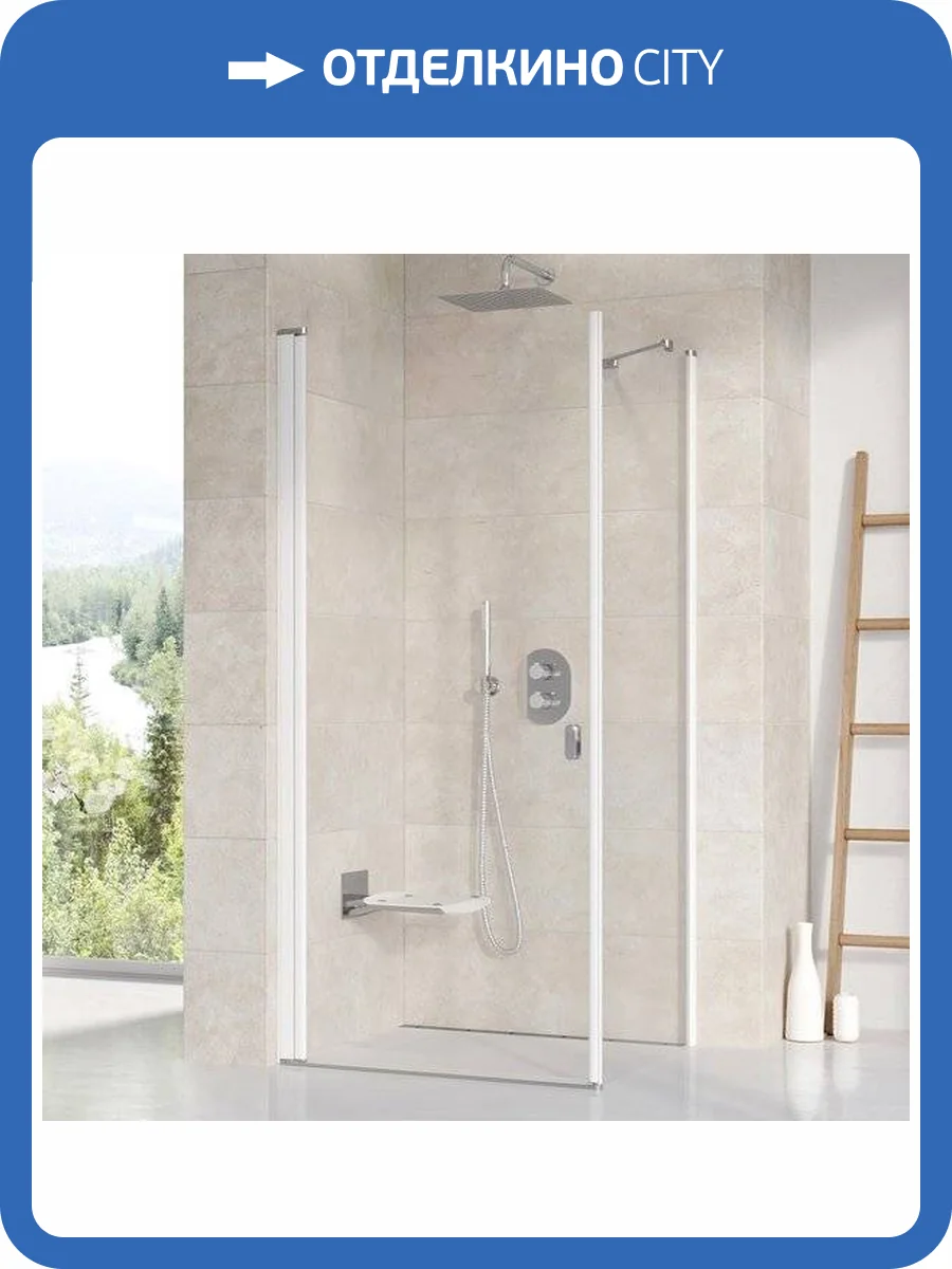 Боковая стенка Ravak CPS-100 Transparent, профиль сатин фото 2