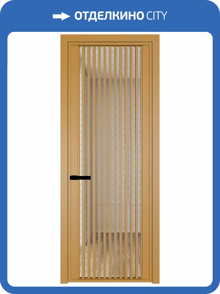 Межкомнатная дверь Profil Doors 3 AGP цвет профиля Золото, стекло безопасное 6 мм ромб серебро 600x2000 фото 2