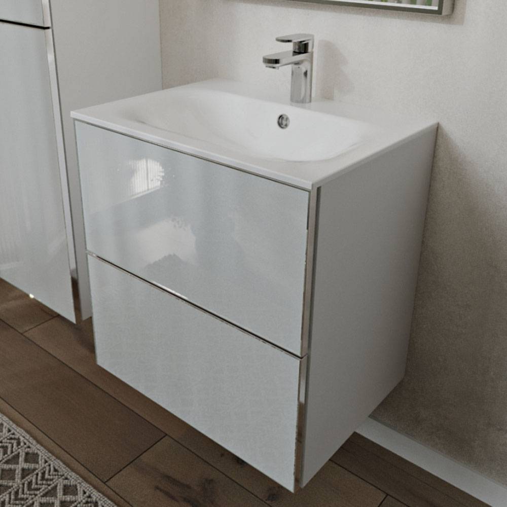 Тумба с раковиной Terminus Vega VEG10602900301OSL белый, 60x62