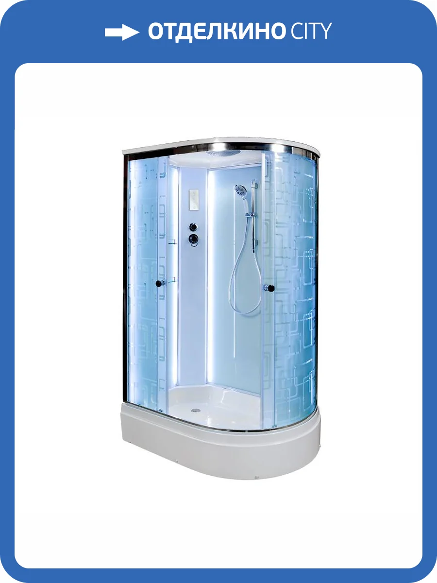 Душевая кабина AvaCan EM2712LLED с подсветкой, 120x80x220 фото 14