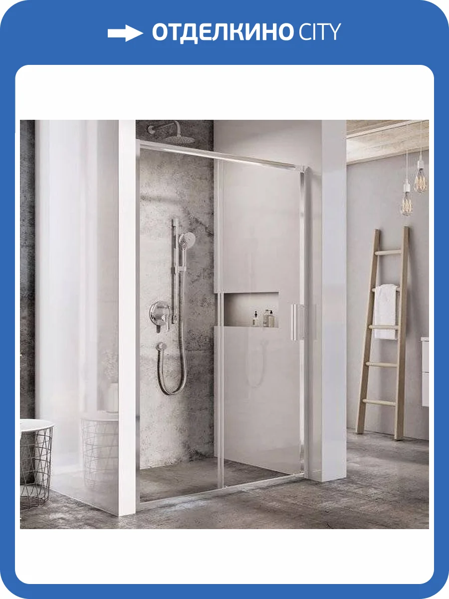 Душевая дверь в нишу Ravak BLSDP2-120 профиль хром фото 6