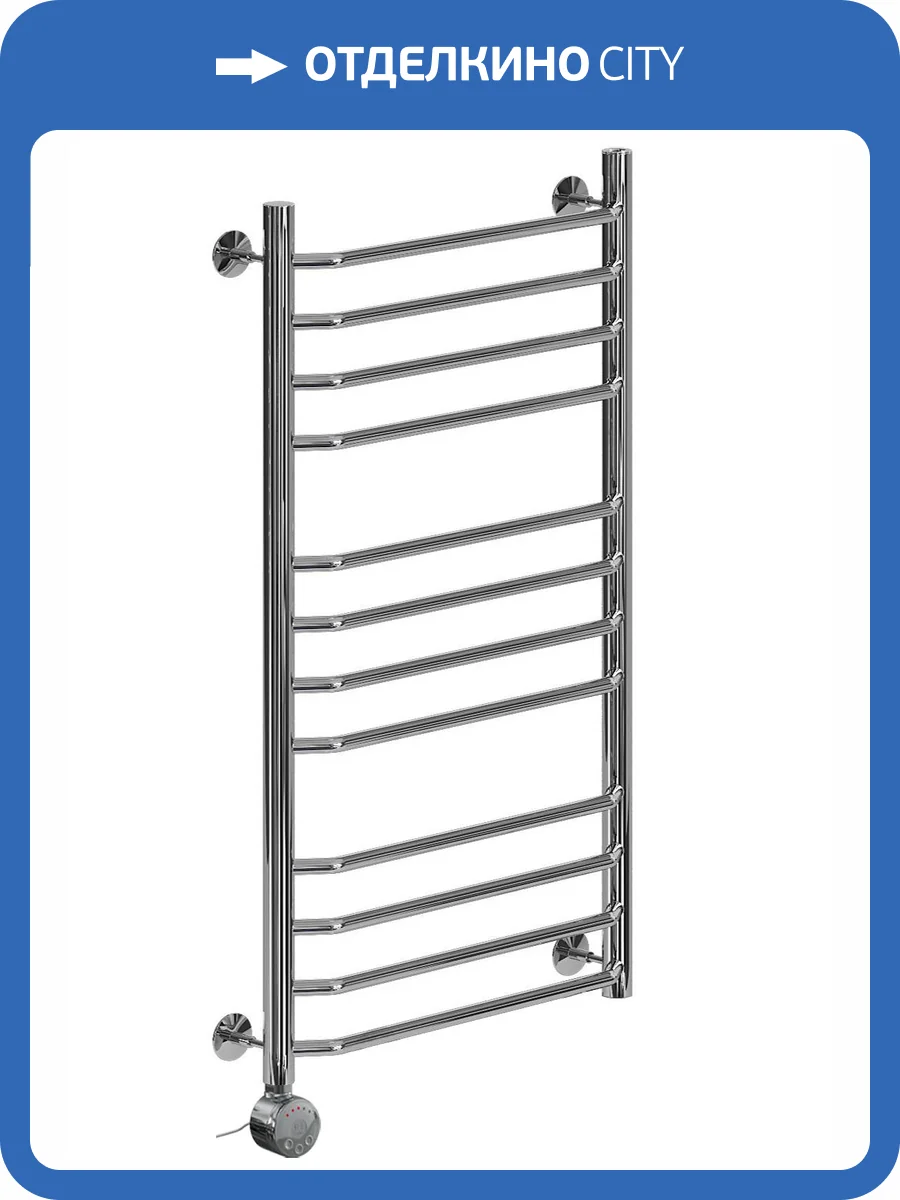 Полотенцесушитель электрический Ника Trapezium ЛТ (Г2) 100/60 левый тэн, хром фото 4