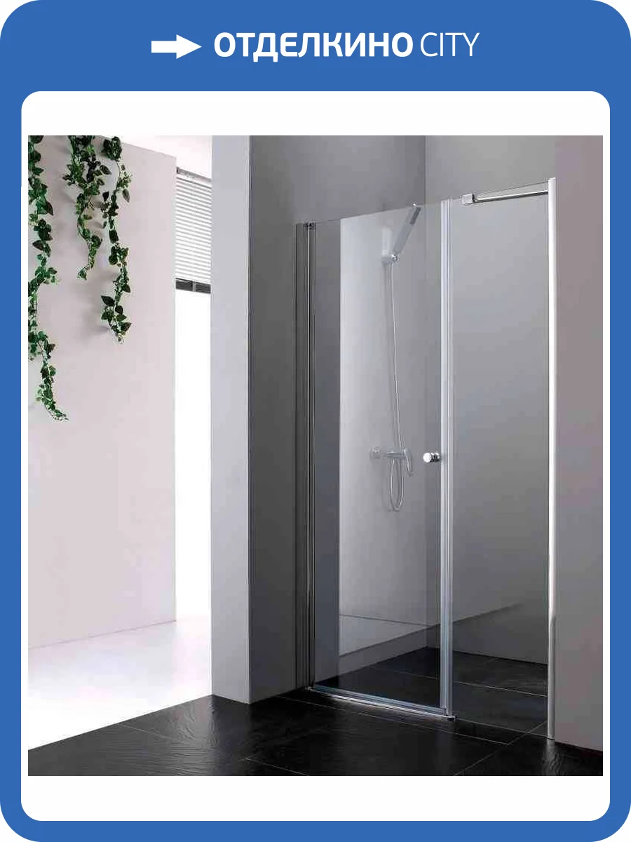 Душевая дверь в нишу Cezares ELENA-W-B-11-60+90-C-Cr профиль хром, стекло прозрачное, 150x195 фото 6