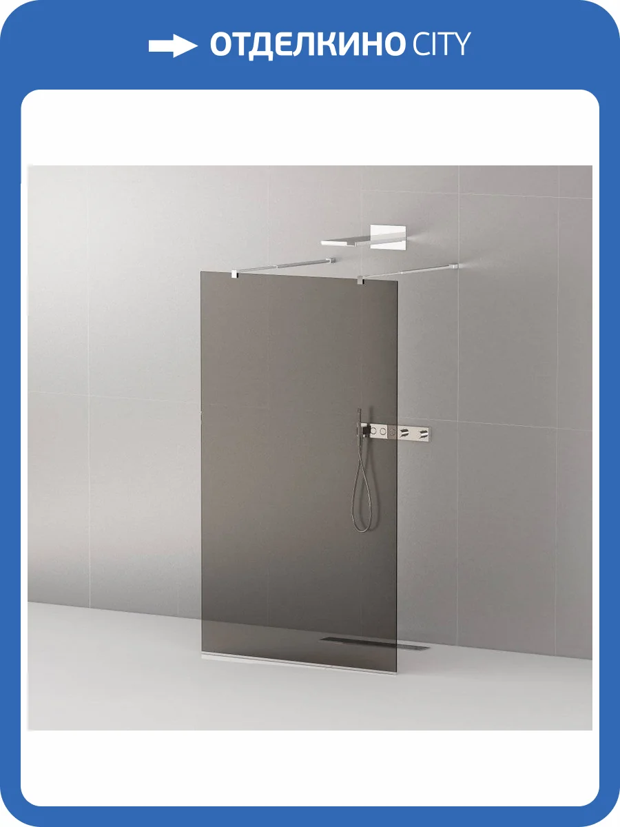 Душевая перегородка Cezares Liberta-L-2-90-GR-Cr фото 4